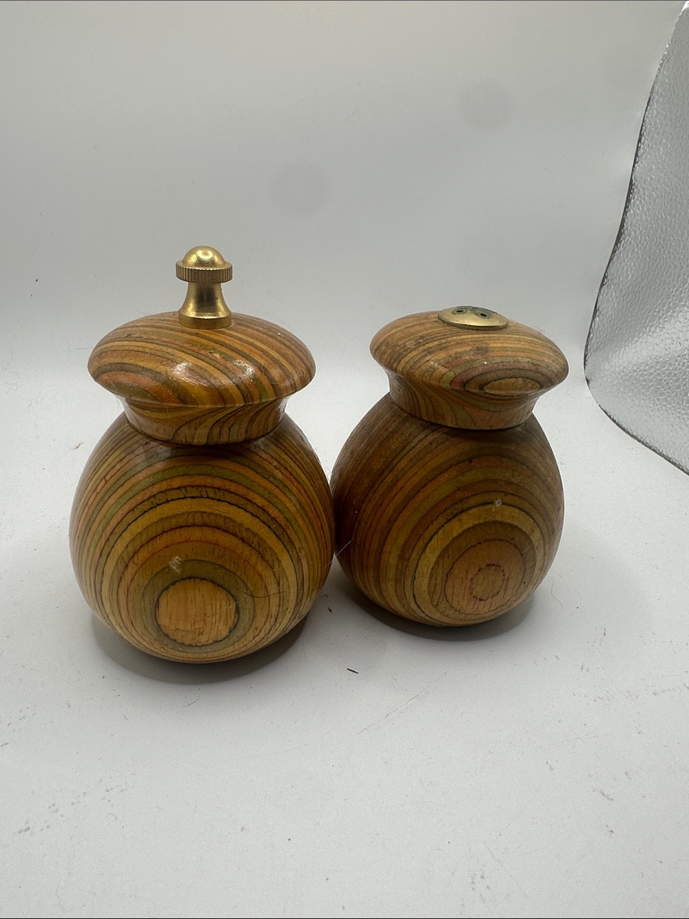 Mr. Dudley Handturned Wood Salt and Pepper Shakers - Natural Wood